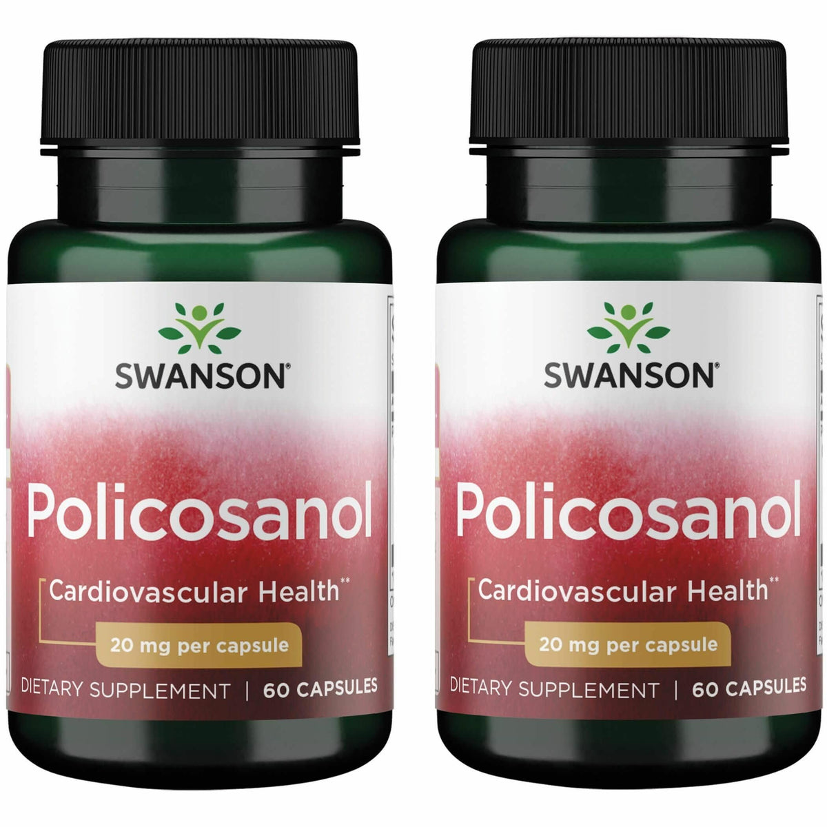 Swanson Policosanol two-pack bottle front view