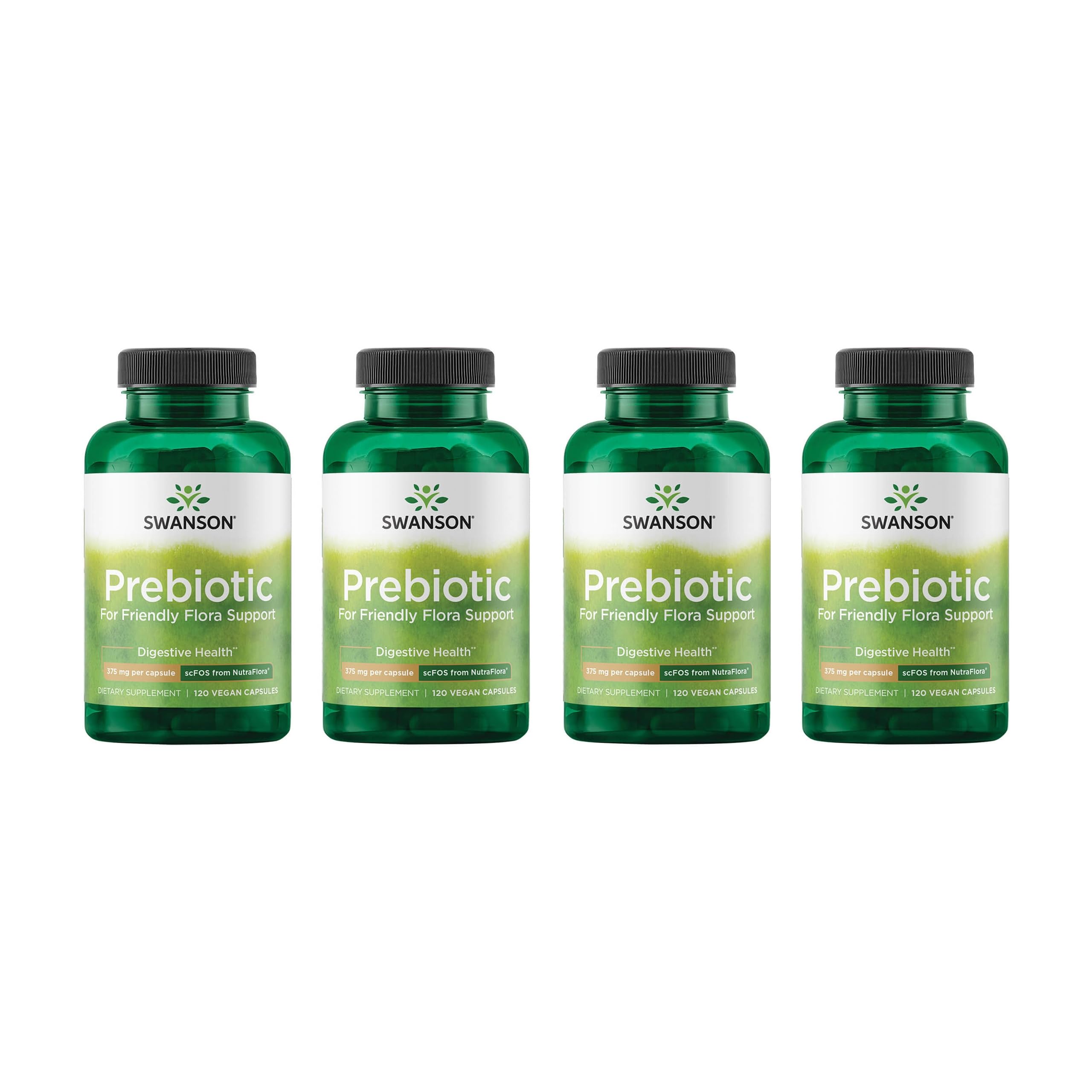 Swanson Prebiotic Capsules bottle with 120 veggie capsules