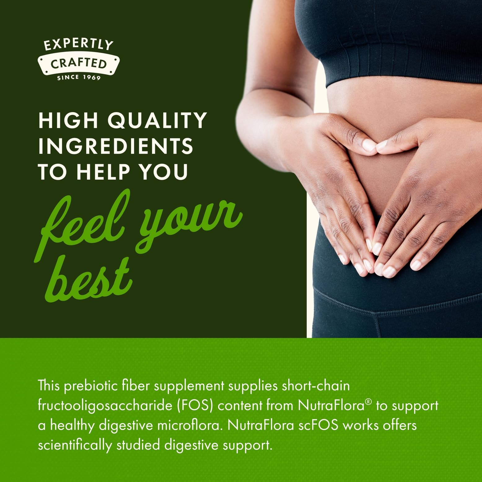 NutraFlora prebiotic fiber source used in Swanson capsules