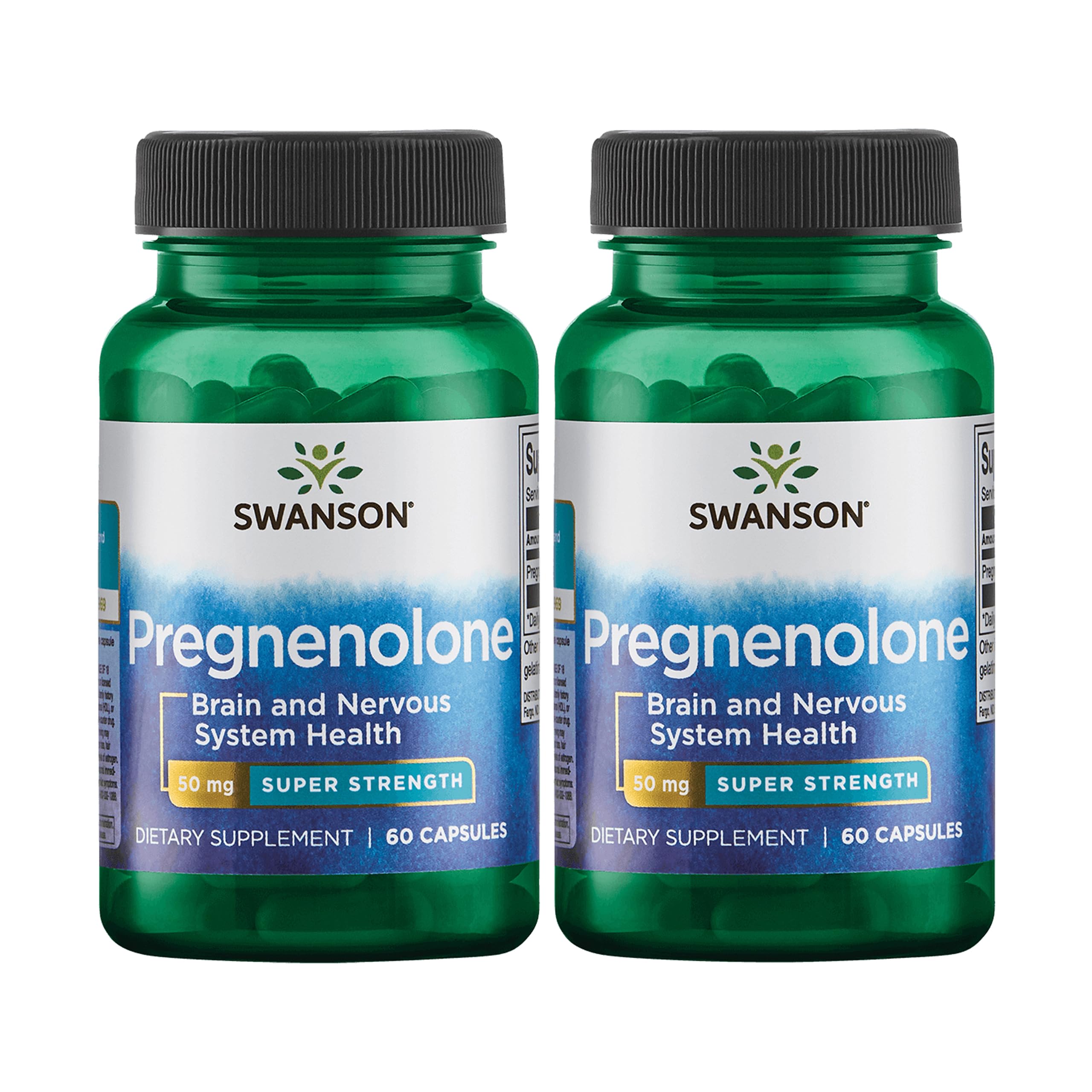 Swanson Pregnenolone 50 mg bottle - front view