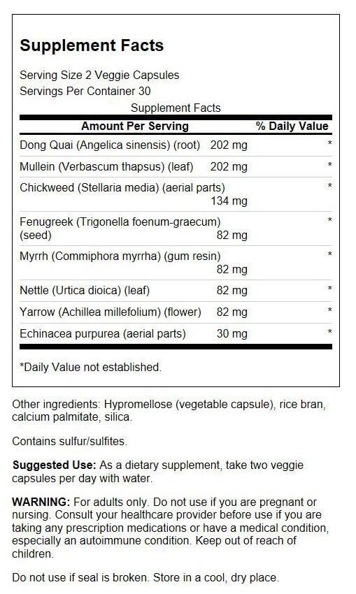 Swanson Prime Lung 60 Veg Caps Pack of 2 bottle back label