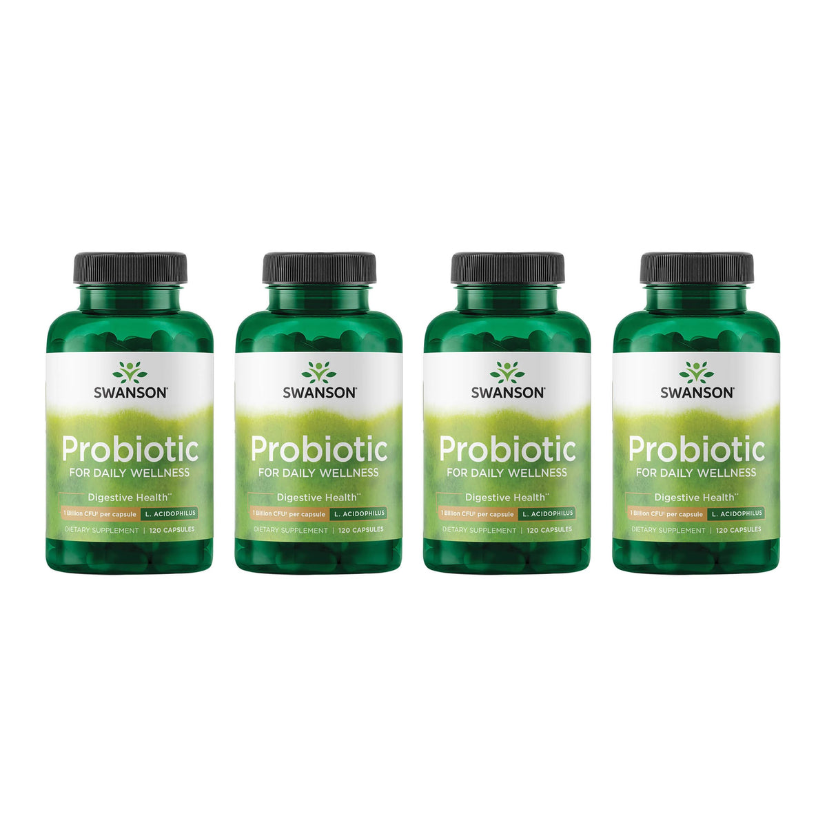 Swanson Probiotic bottle with 120 capsules