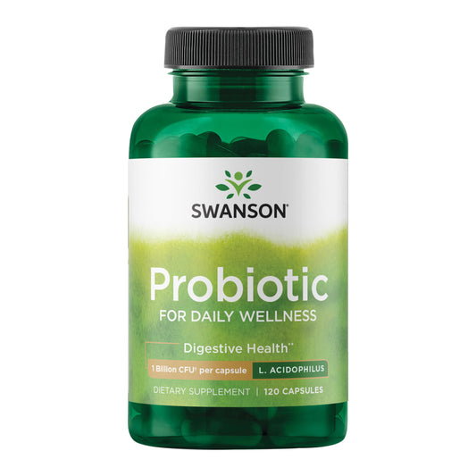Swanson Probiotic 1B CFU capsule for digestive health