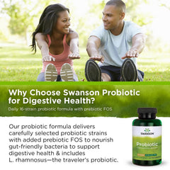 Probiotic capsules arranged in a row