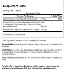 Swanson Pureway-Vitamin C 500mg with Bioflavonoids packaging displaying two bottles