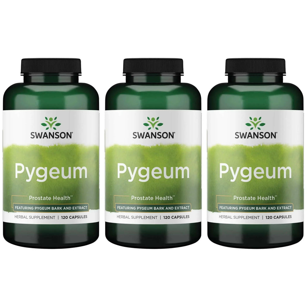 Swanson Pygeum 3-pack hero image with product label