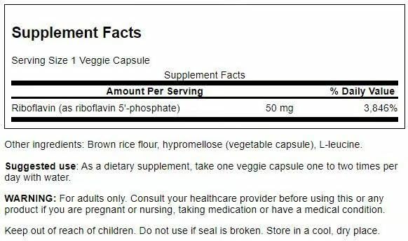 Active-form Vitamin B2 capsule (Riboflavin-5-Phosphate)