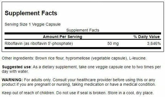 Active-form Vitamin B2 capsule (Riboflavin-5-Phosphate)