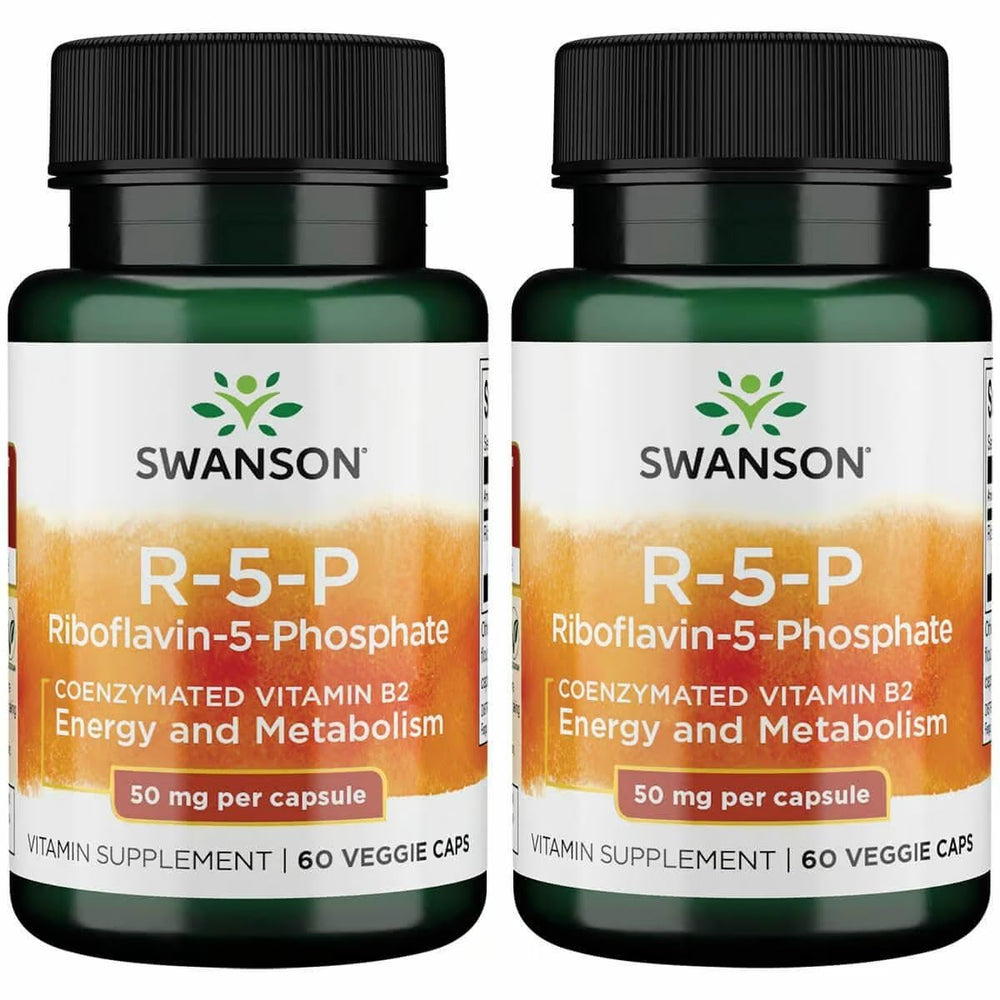 Hero image: Swanson R-5-P Riboflavin-5-Phosphate 60 caps 2-pack
