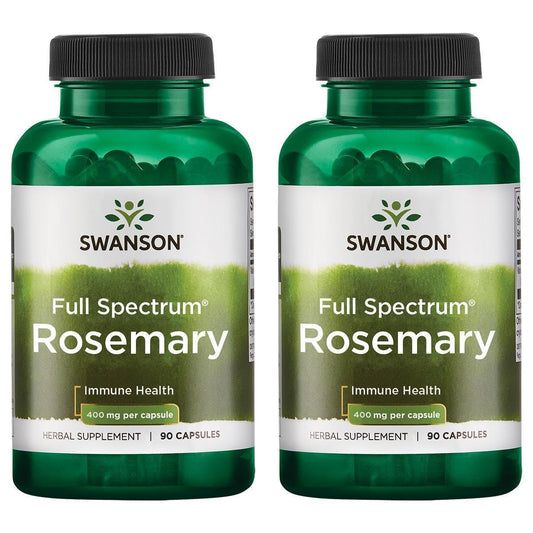 Swanson Rosemary 400 mg per capsule bottle close-up