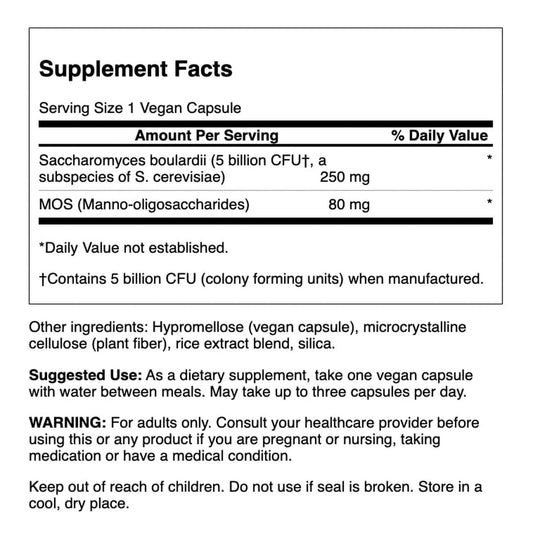 Front view of Swanson probiotic bottle