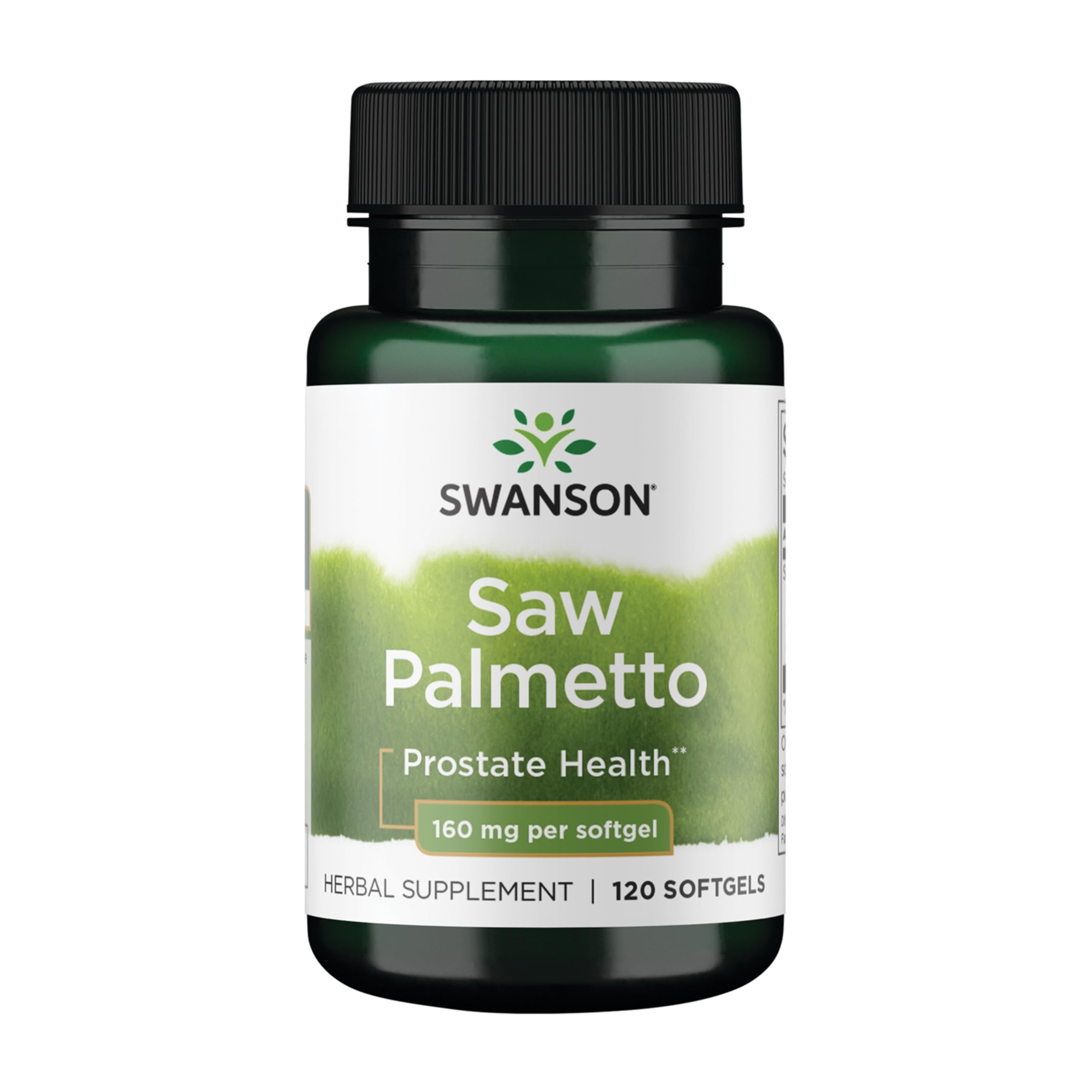 Swanson Saw Palmetto 160 mg softgels bottle