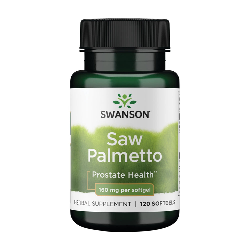 Swanson Saw Palmetto 160 mg softgels bottle