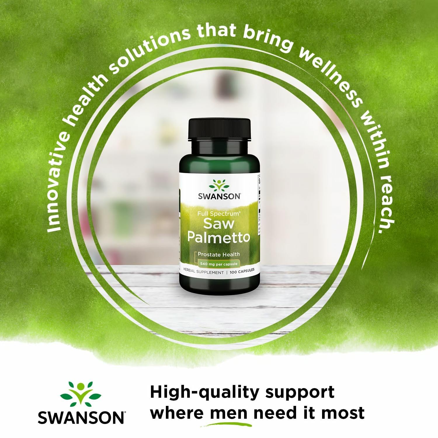 Two Swanson Saw Palmetto bottles in a 2-pack display
