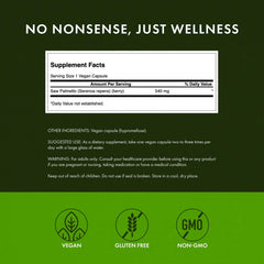 GMP-certified Swanson Saw Palmetto packaging