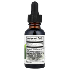 Close-up of Swanson Saw Palmetto Liquid Extract bottle label