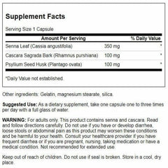 Swanson Senna Psyllium Cascara Complex packaging