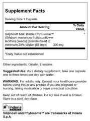 Swanson Siliphos Milk Thistle Phytosome 300 mg bottle with label