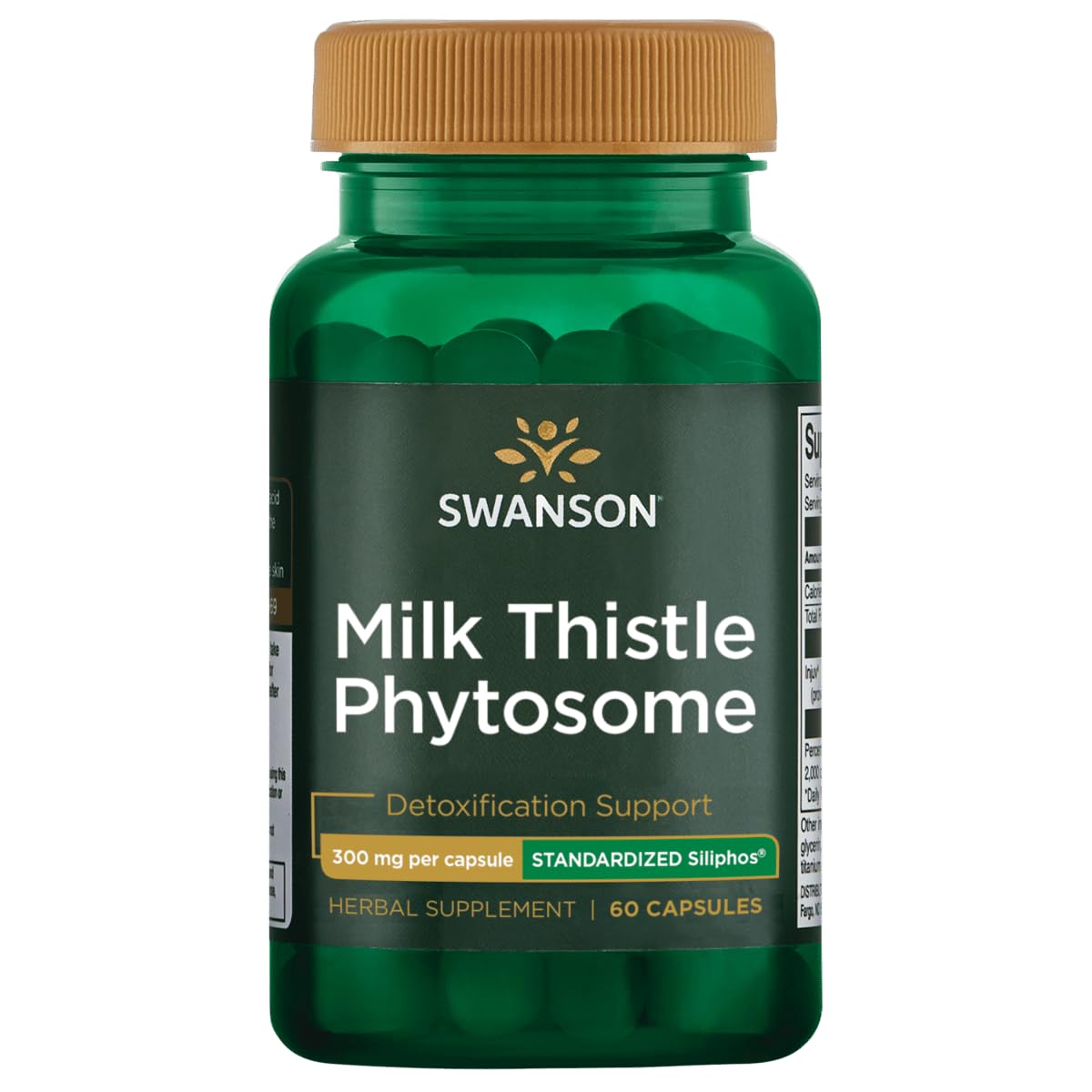 Swanson Siliphos Milk Thistle Phytosome 300 mg bottle front