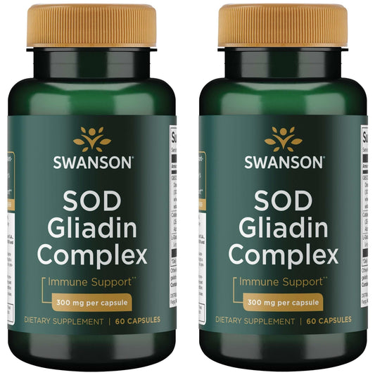 Swanson SOD Gliadin Complex 300 mg bottle - 2 pack