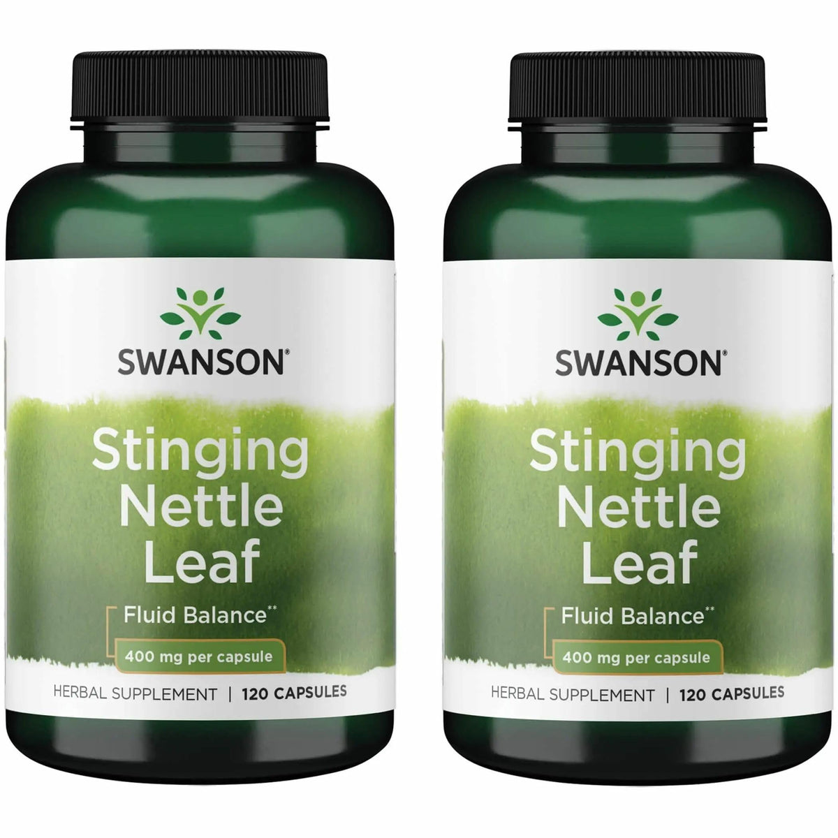 Bottle of Swanson Stinging Nettle Leaf 120 capsules