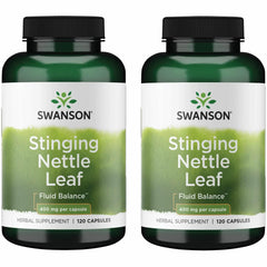 Bottle of Swanson Stinging Nettle Leaf 120 capsules