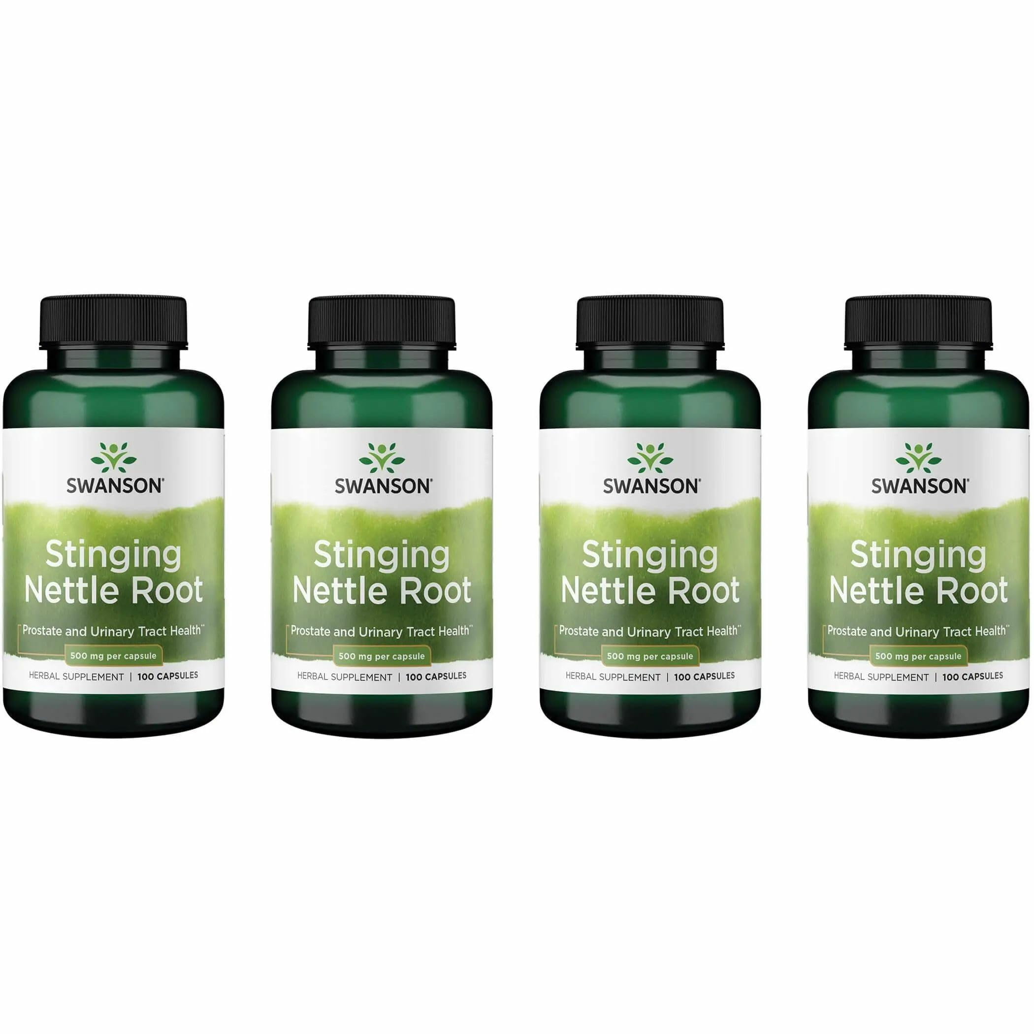 Swanson Stinging Nettle Root bottle - 100 capsules, 500 mg each
