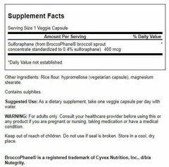 Close-up of 0.4% sulforaphane standardized extract