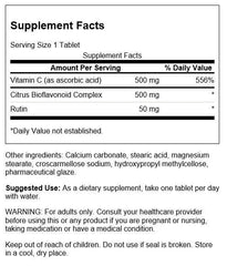 Swanson Supreme Vitamin C Complex 250 Tabs bottle with citrus bioflavonoids