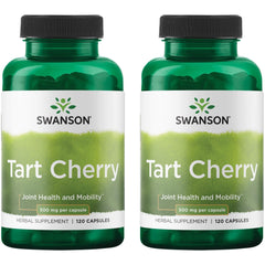 Swanson Tart Cherry 500 mg 120 Caps bottle – 2 Pack