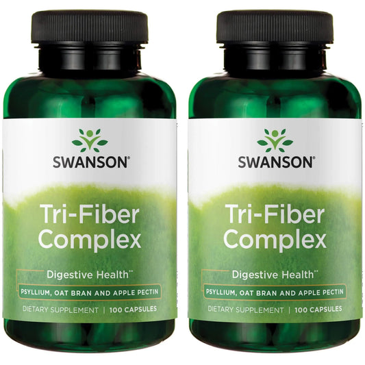 Swanson Tri-Fiber Complex bottle with 100 capsules - 2 pack