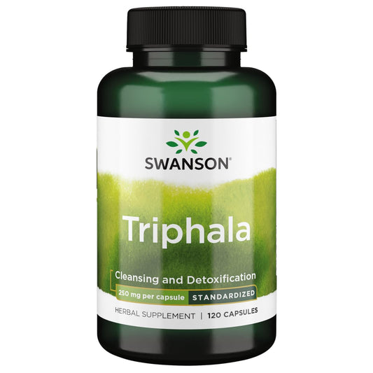 Swanson Triphala Standardized 250 mg bottle - front view (120 capsules) image 1