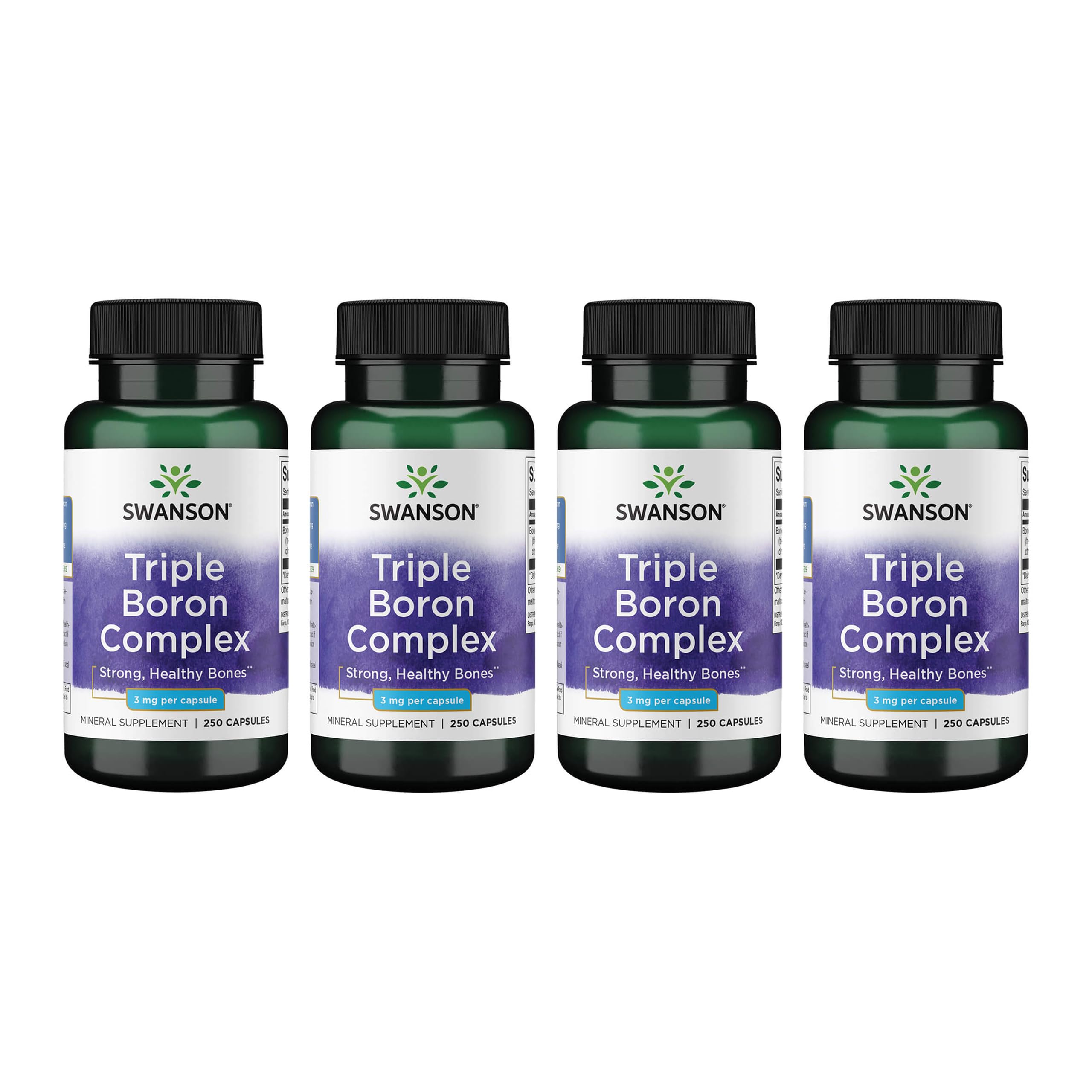Swanson Triple Boron Complex bottle - 250 capsules