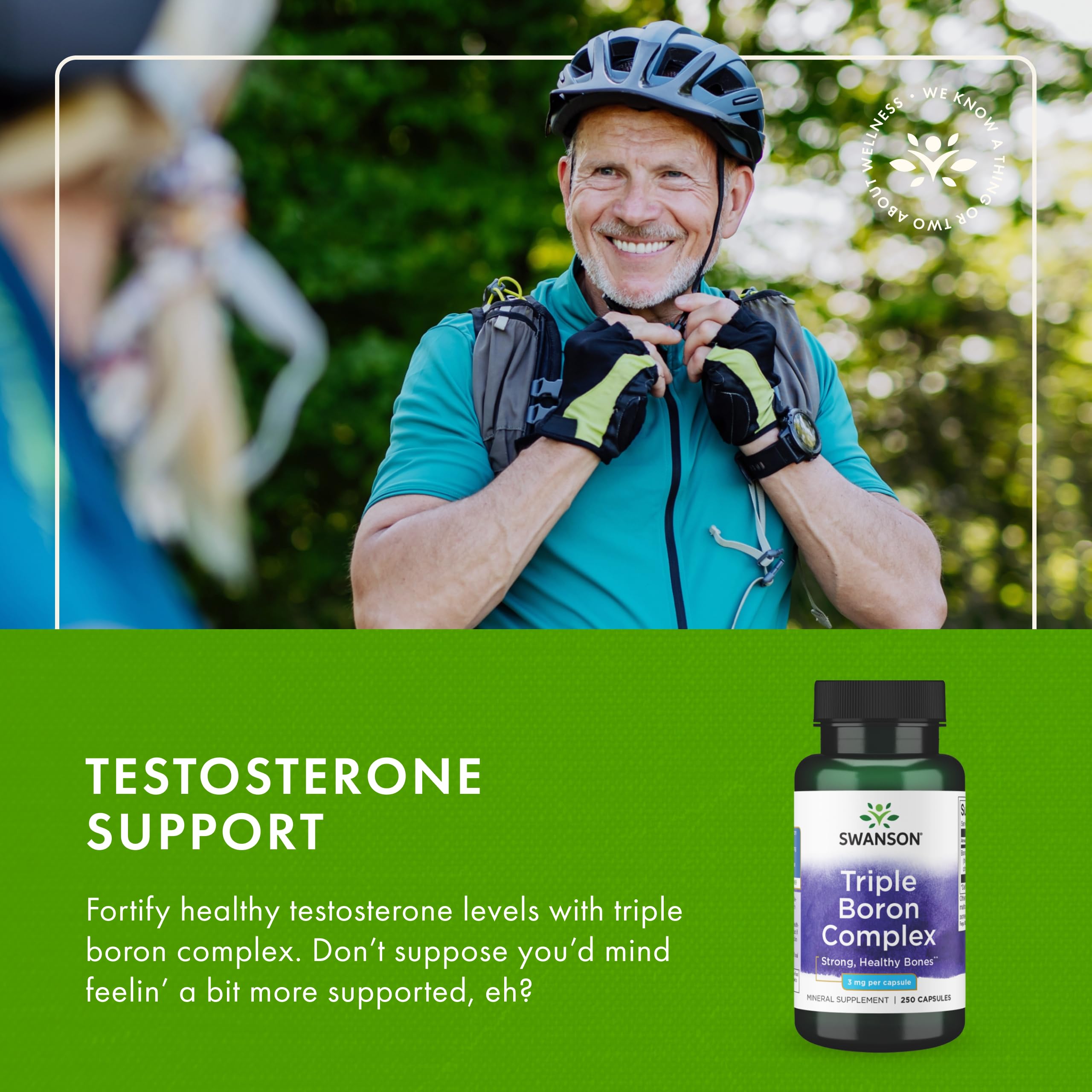 Premium mineral supplement bottle with Swanson branding