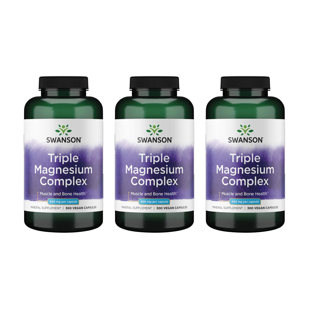 Swanson Triple Magnesium Complex bottle on white background