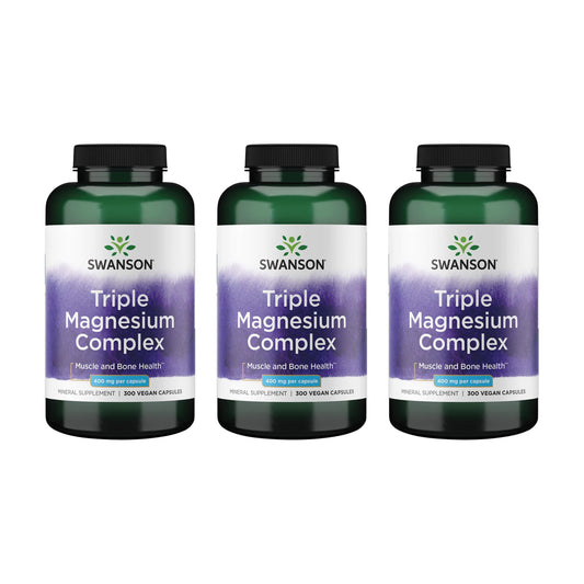 Swanson Triple Magnesium Complex bottle on white background