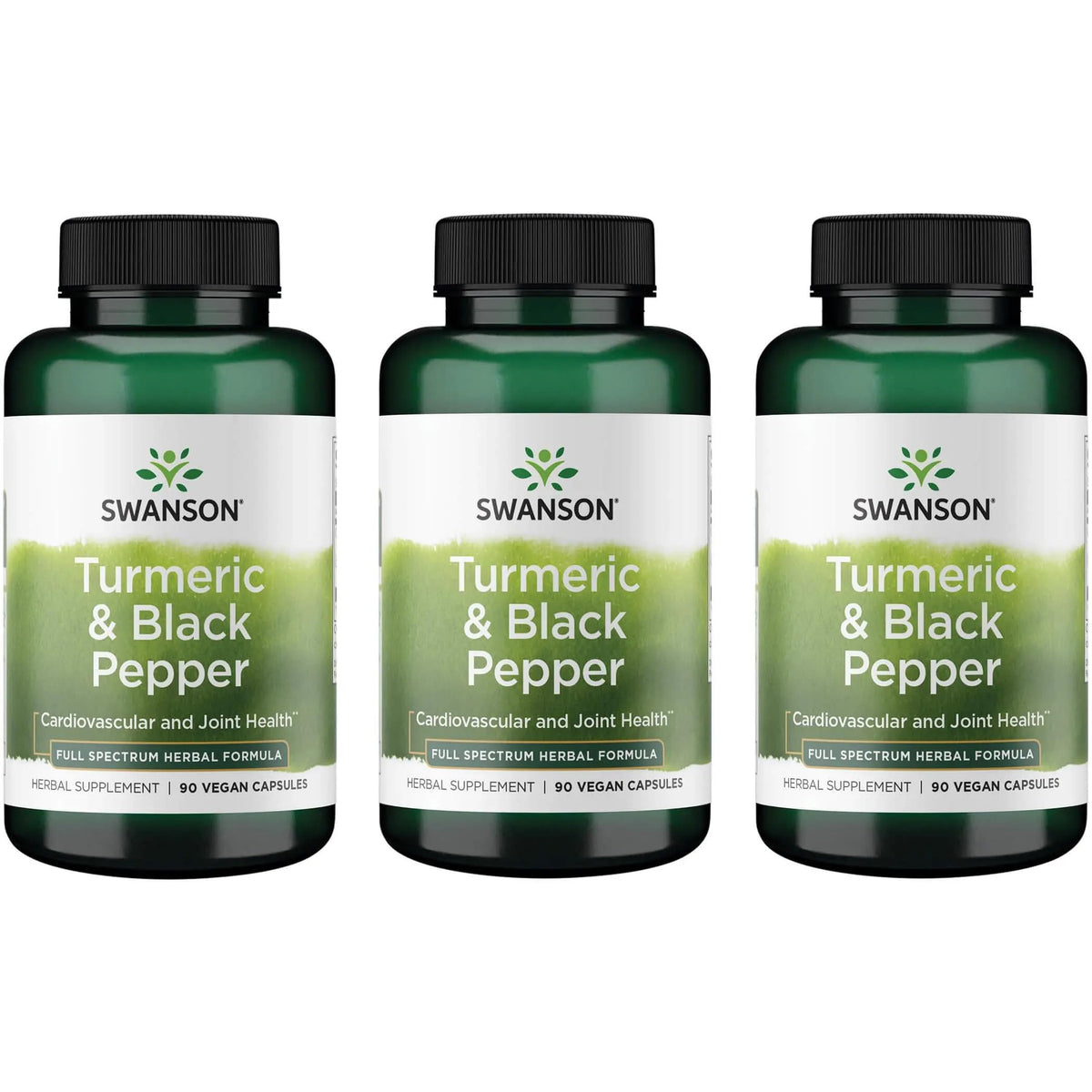 Swanson Turmeric & Black Pepper 90 Veg Caps bottle