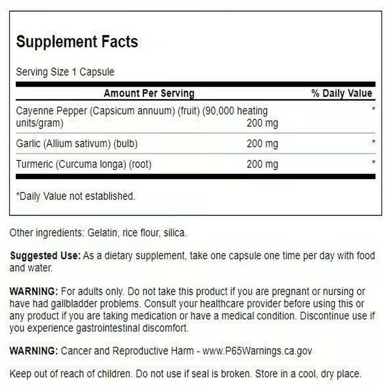 Three herbs turmeric, garlic, and cayenne for cardiovascular support