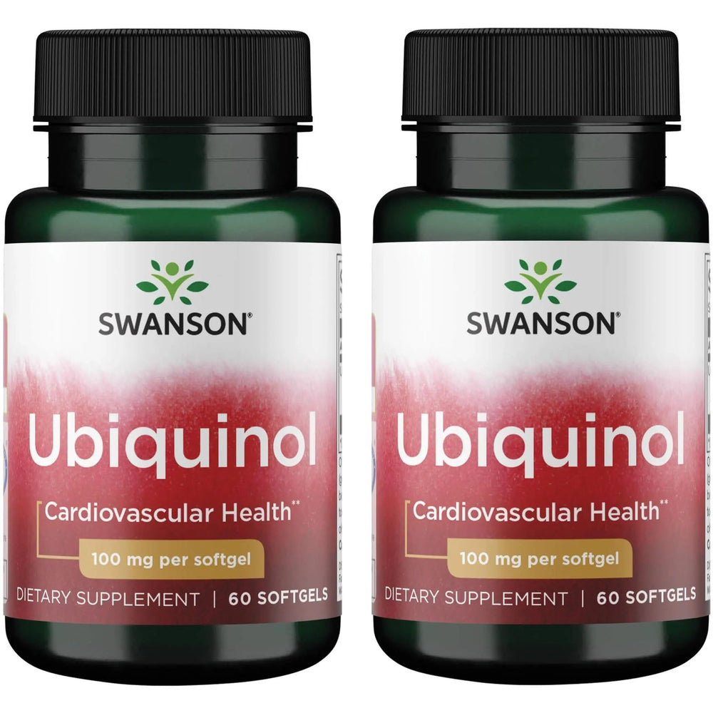 Swanson Ubiquinol 100 mg softgels bottle front view