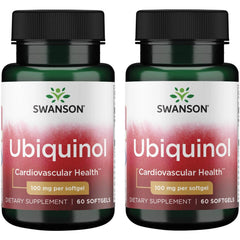 Swanson Ubiquinol 100 mg softgels bottle front view