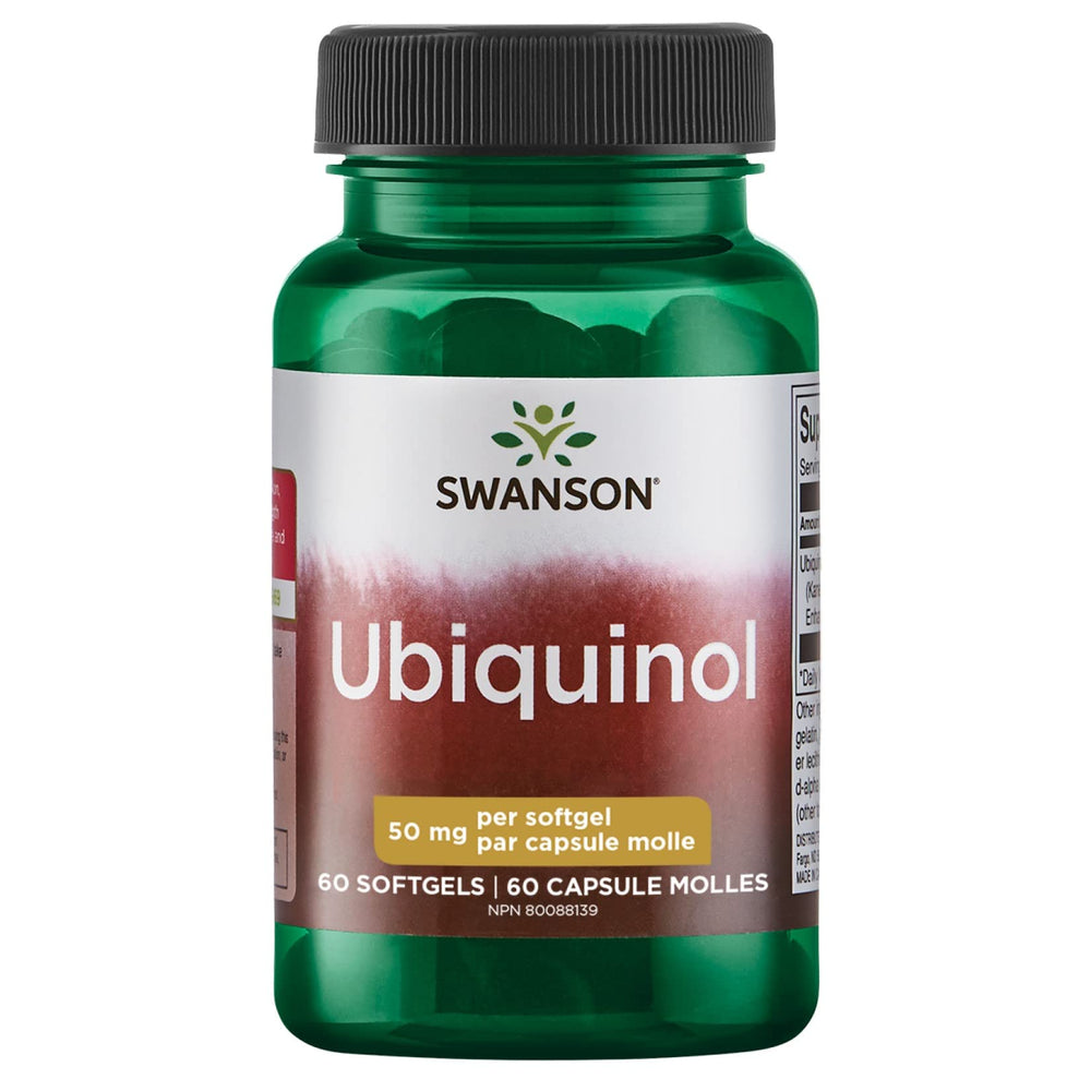 Swanson Ubiquinol 50 mg softgels bottle front