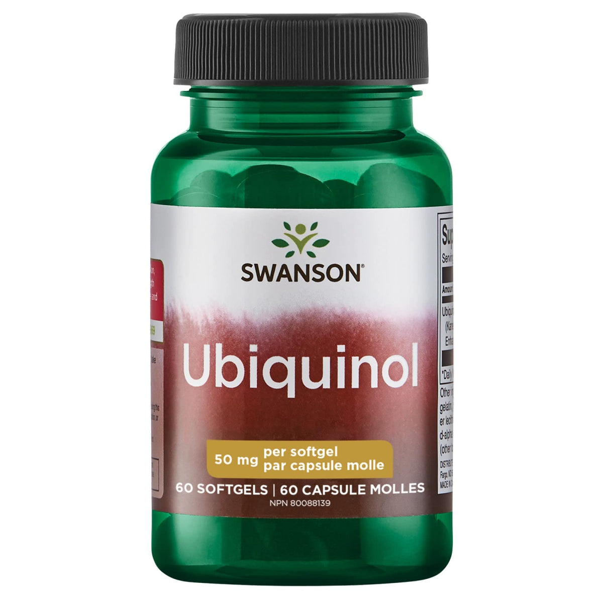 Swanson Ubiquinol 50 mg softgels bottle front
