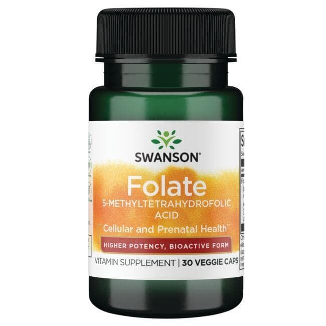 Swanson ULT FOLATE 1,360 mcg DFE vegan capsule bottle