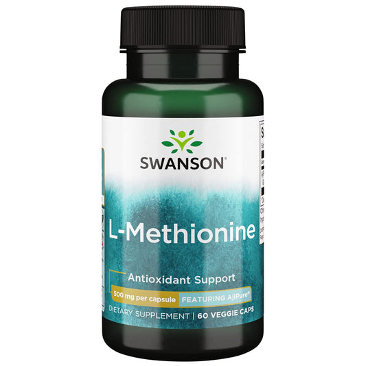 Swanson ULT L-METHIONINE AJI 500mg bottle – 60 vegetarian capsules