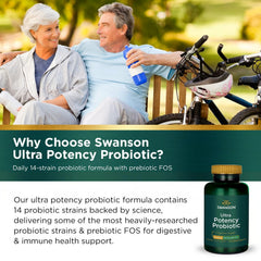 Side view of the two-pack Swanson Ultra Probiotic bottles
