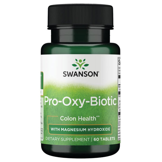 Swanson Ultra PRO-OXY-BIOTIC 60 Tabs bottle label