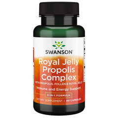 Bottle of Swanson Ultra Royal Jelly Propolis Complex 60 capsules