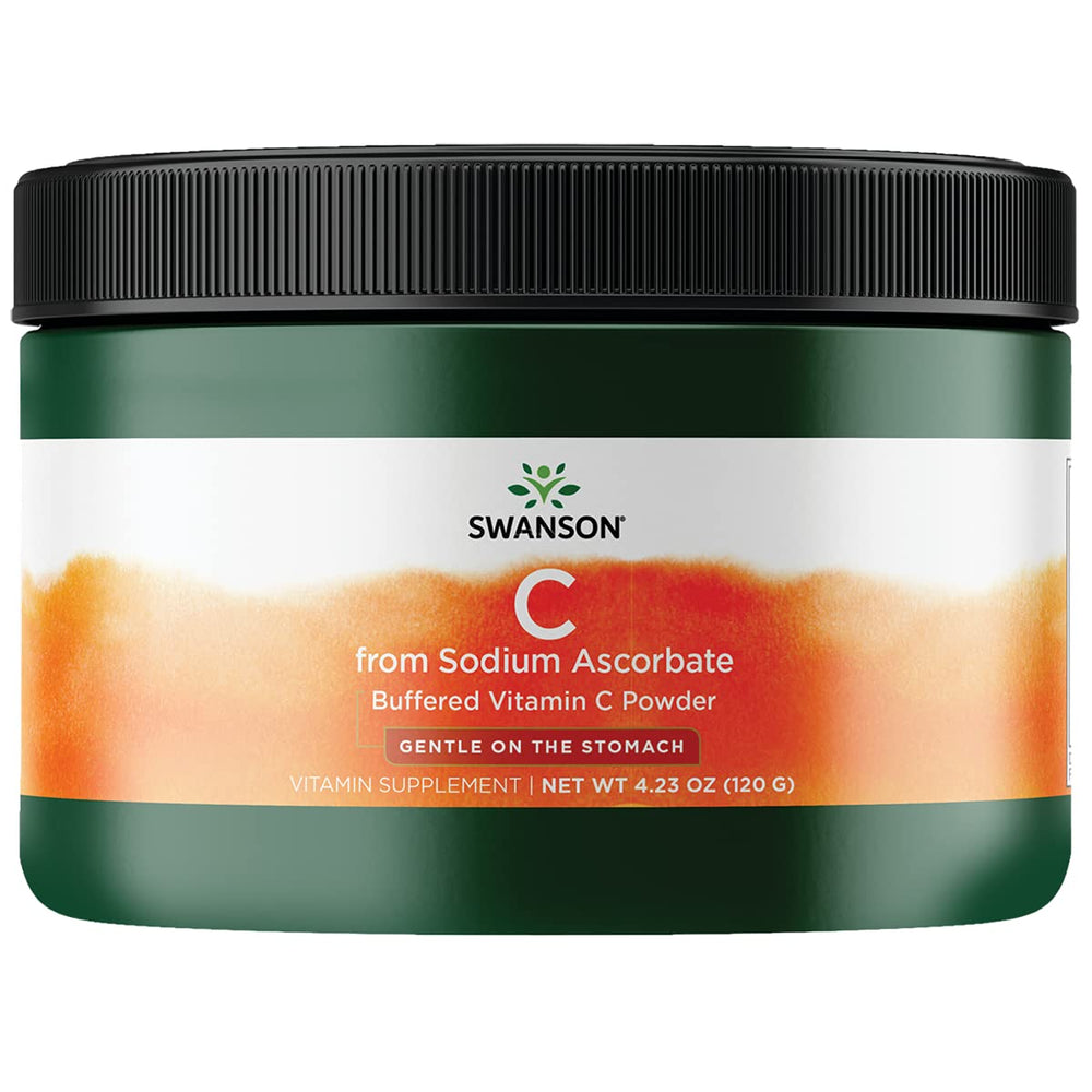 Bottle of Swanson VIT C from Sodium ASCORBATE 4.23oz