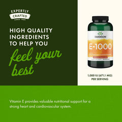 Swanson Vitamin E 1000 IU 2-pack packaging