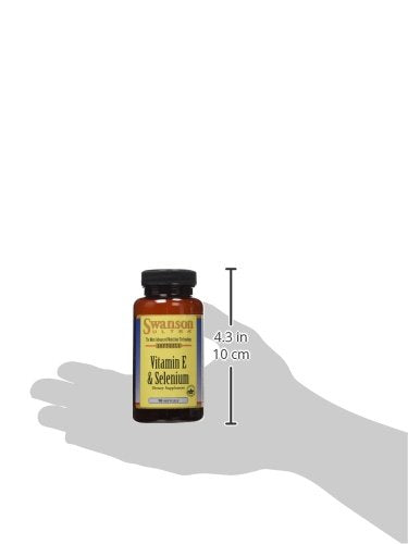 GMP-compliant packaging note for Swanson Vitamin E & Selenium